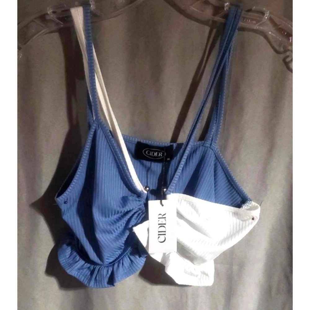 Cider thin strap  crop halter